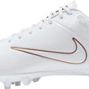 Nike Vapor Speed 2 LAX White/Bronze Lacrosse Cleat Size US M7.5/W9